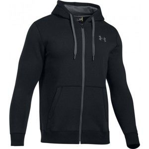 Under Armour RIVAL FITTED FULL ZIP fekete L - Férfi pulóver