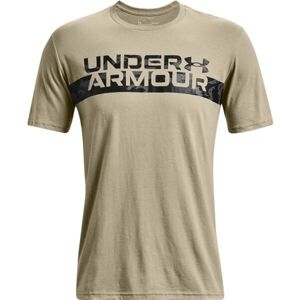 Under Armour UA CAMO CHEST STRIPE SS Férfi póló, fekete, veľkosť S