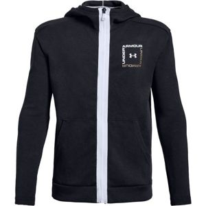 Under Armour UNSTOPPABLE DOUBLE KNIT FULL ZIP fekete XL - Fiú pulóver
