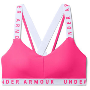 Under Armour WORDMARK STRAPPY SPORLETTE rózsaszín M - Női sportmelltartó