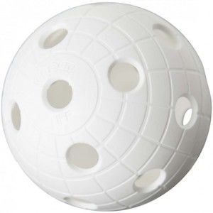 Unihoc MATCHBALL CRATER WHITE   - Floorball labda