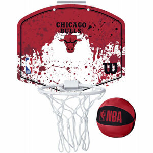 Wilson NBA MINI HOOP BULLS Mini kosárlabda palánk, piros, méret