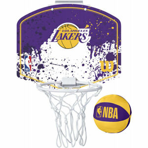 Wilson NBA MINI HOOP LAKERS Mini kosárlabda palánk, lila, méret os