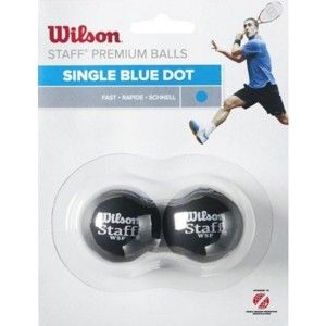 Wilson STAFF SQUASH 2 BALL BLU DOT Fallabda, kék, veľkosť os