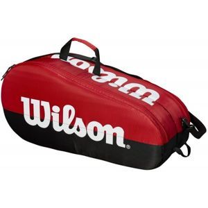 Wilson TEAM 2 COMP Tenisztáska, piros,fehér,fekete, méret