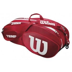 Wilson TEAM III 6PK BAG piros NS - Tenisztáska