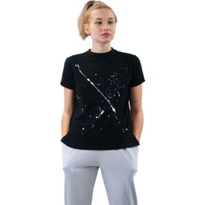 XISS SPLASHED Női póló, fekete, méret S/M